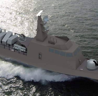 a large boat with a large body of water