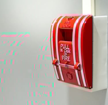 pull station on wall