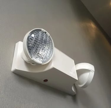 emergency light on wall