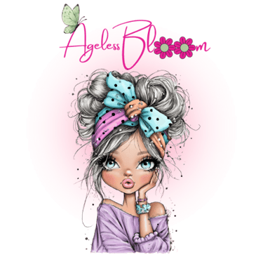 a girl with a pink bow and a pink bow