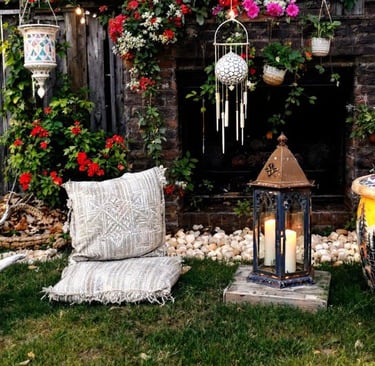 a garden with a lot of flowers and plants