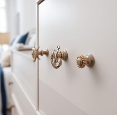 a dresser with a white dresser and a bed