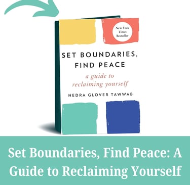 Set Bounderies, Find Peace Hard Cover Book