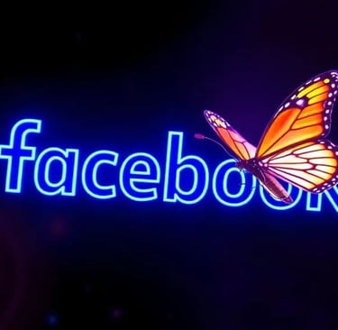 a butterfly on facebook