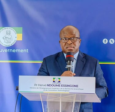 Le ministre de l’Enseignement supérieur gabonais, Pr Hervé Ndoume Essingone