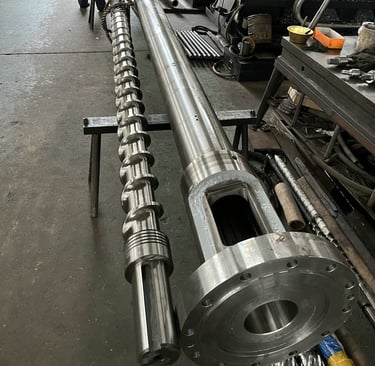 cnc machining custom screw and barrel