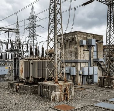 Rilievo laser scanner di una centrale elettrica con restituzione GIS