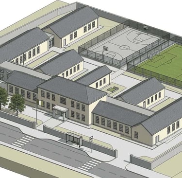 Rilievo GPS di un complesso scolastico con restituzione CAD-BIM