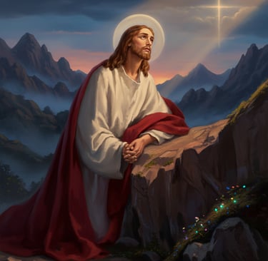 Jesús en el huerto de los olivos, imagen en la Página de voces de amor y vida