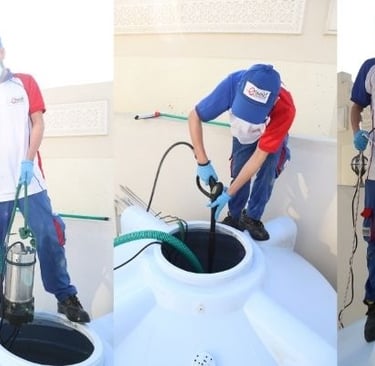  فني تصليح وسباكة منازل و كهرباء و عزل و تنظيف خزانات المياه في مسقط. غسيل خزانات المنزل