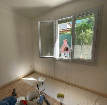 peinture intérieur pièce à vivre