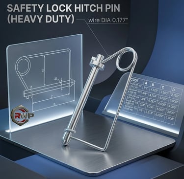 safety lock hitch pin specifications