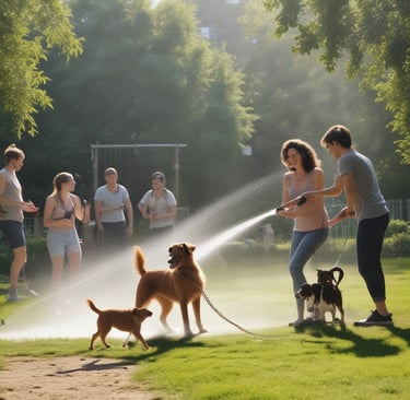 A family enjoying Acua Natura water during a picnic.