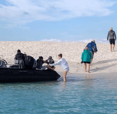 Private zodiac excursion exploring Galapagos coastline during tailor made journey