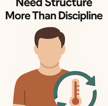Flat-style illustration of a man standing beside an energy thermometer and digestion icons, represen