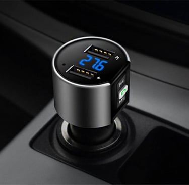 Bluetooth car adaptor for hands-free calls and music streaming