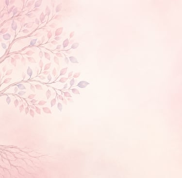 a pink tree against a pink background, blog header photo