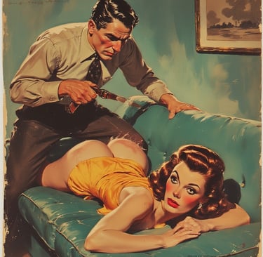 Erotisk Spanking med belte