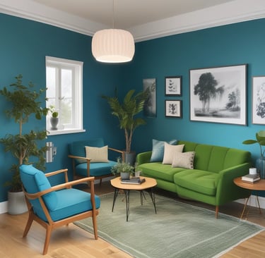 Bright living room with modern inventory