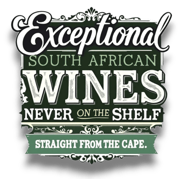 a sign that says exceptional wine on the shelf