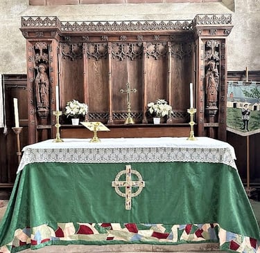 Interior of St Cadmarch's Church, Llangammarch Wells