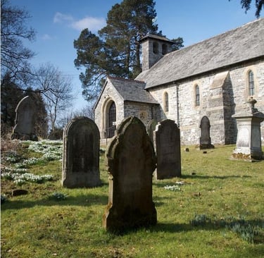 Llanfeonfel Church in Spring