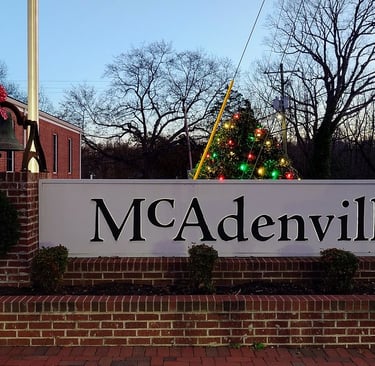 Main street McAdenville downtown