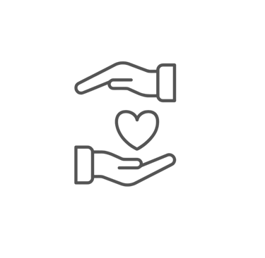 a hand holding a heart in a hand