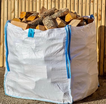 Bulk bag of kiln dried hardwood logs