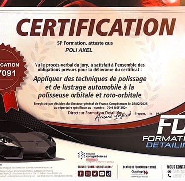 certifications detailing