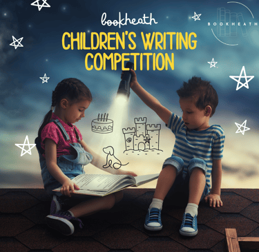 Social Square image for Children's Writing Competition, designed by Briony Langley-Miles (https://brionywrites.com/)