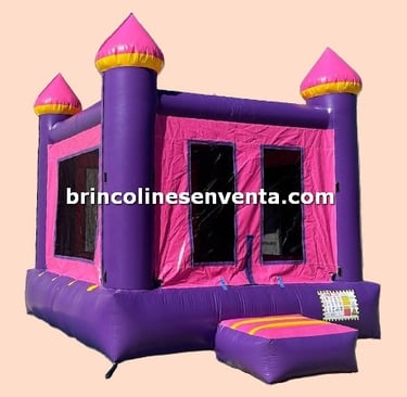 13x13 brincolin para fiestas rosita morado de venta