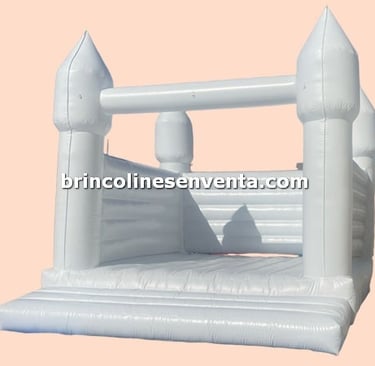 brincolin blanco para bodas de venta