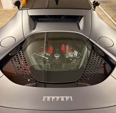 Ferrari SF90 Stradale engine bay view