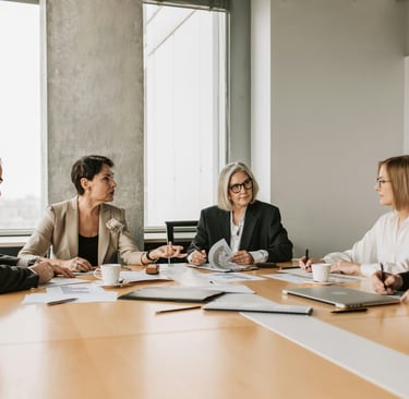 A board discussing their technology risk appetite
