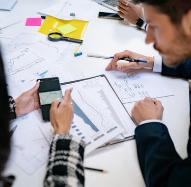 a team using board technology advisory services