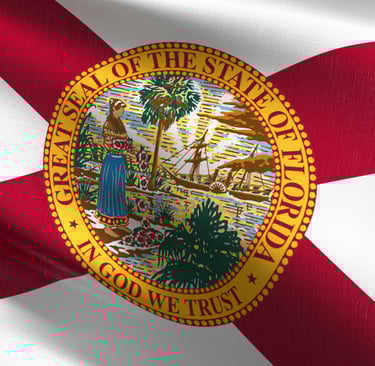 flag of the state of Florida and All Services Home Health Floridians #1 Choice for Home Health Care