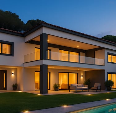 Diseño 3D de rehabilitación de vivienda unifamiliar moderna en Sant Andreu de Llavaneres