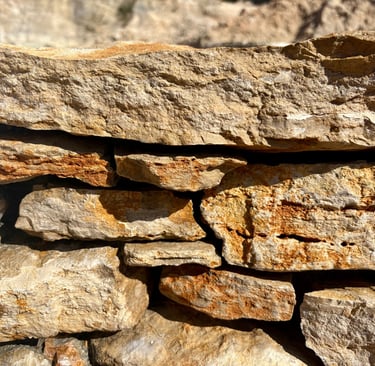 freestack limestone wall—built without cement using traditionaAncientl dry-stack method | AquaVitae