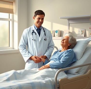 patient and a doctor interacting