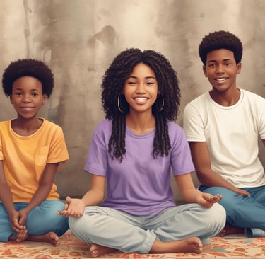 365 We Thrive youth practicing mindfulness