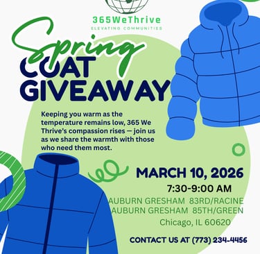 365 We Thrive's Coat Giveaway Auburn Gresham