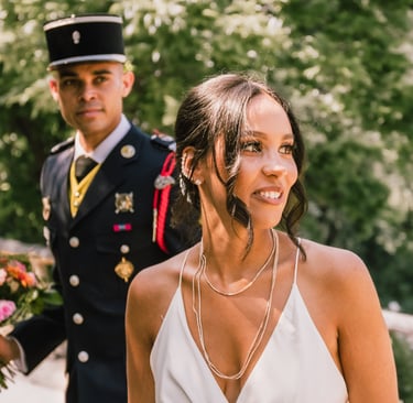mariage aux Buttes Chaumont, séance de couple en extérieur