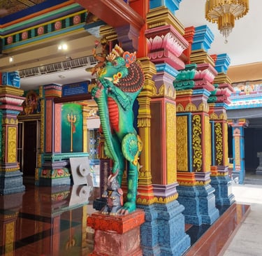 Hindutempel Kuala Lumpur Säule