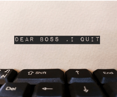 Dear Boss, I quit. Employee resignation note highlighting workplace culture problems