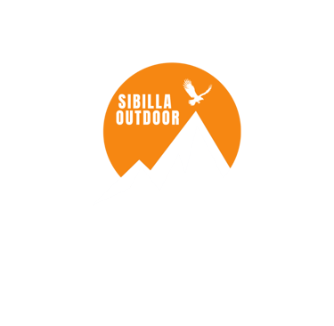 Logo con montagna e aquila di sibillaoutdoor