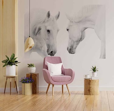 Living Room Horses Print
