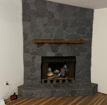Fireplace refinish