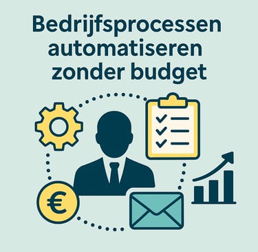 Bedrijfsprocessen automatiseren zonder budget illustratie