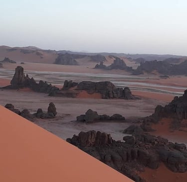 tin marzouga dunes ,rocks